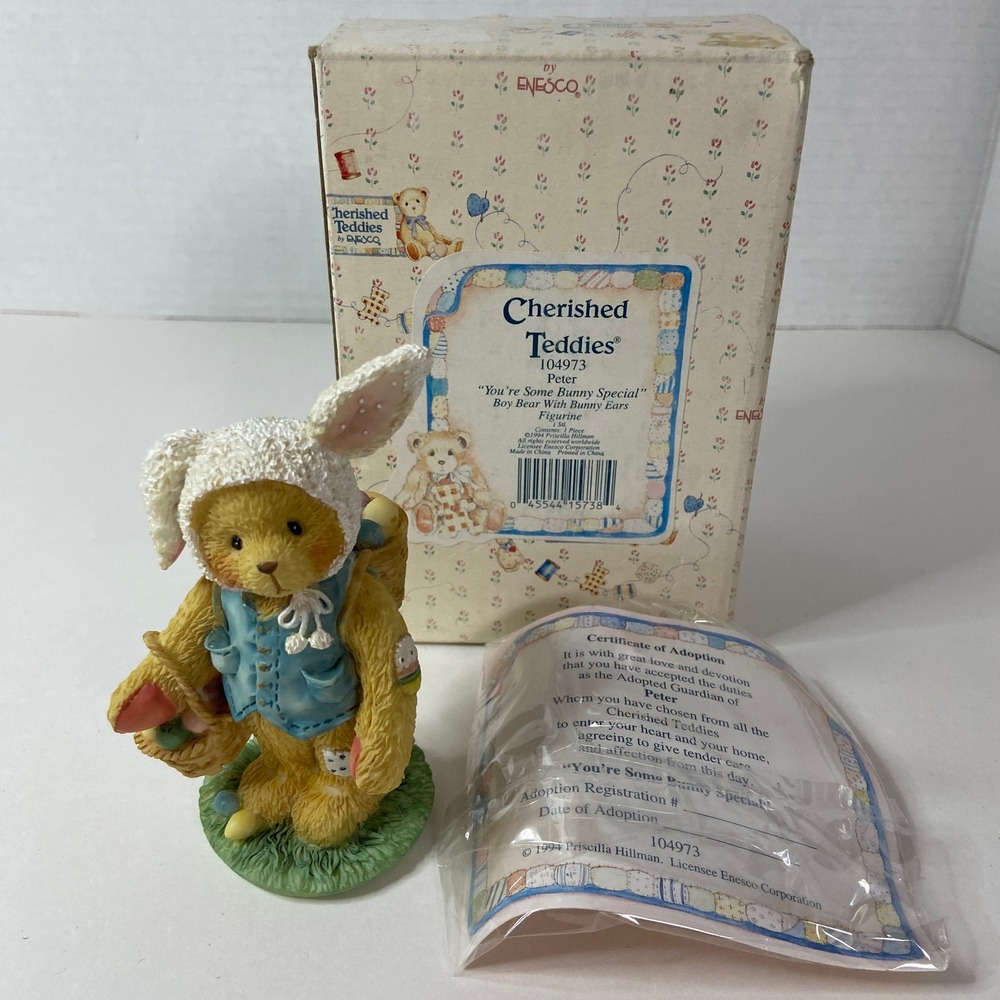 Cherished Teddies Peter You Are Some Bunny Special Figurine 104973 Easter 1994